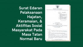 SE Walikota Tentang Pelaksanaan Hajatan, Keramaian, dan Aktifitas Sosial Msyarakat Pada Masa Tatanan Normal Baru di Kota Yogyakarta