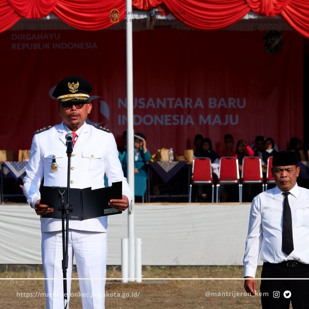 Khidmat dan Meriah: Upacara Peringatan HUT ke-79 RI Digelar di Lapangan Minggiran, Kemantren Mantrijeron