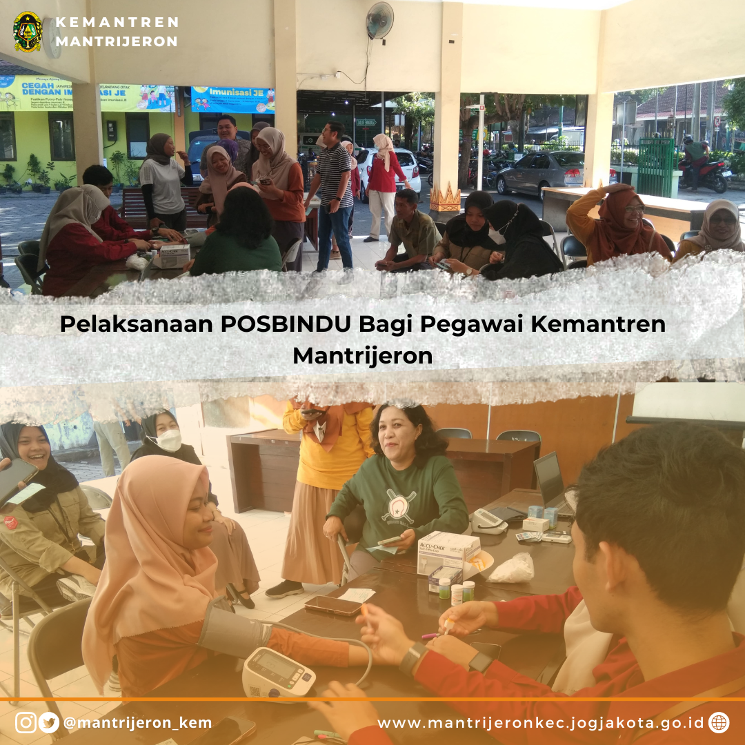 Pelaksanaan POSBINDU Bagi Pegawai Kemantren Mantrijeron