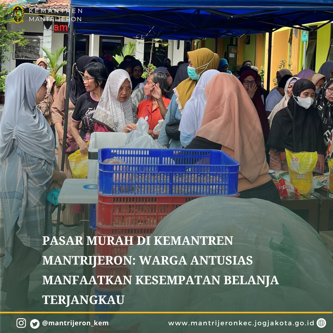 Pasar Murah di Kemantren Mantrijeron: Warga Antusias Manfaatkan Kesempatan Belanja Terjangkau